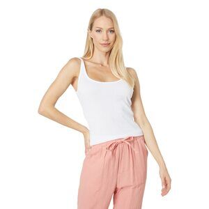 MONROW Rib Strappy Tank White XL